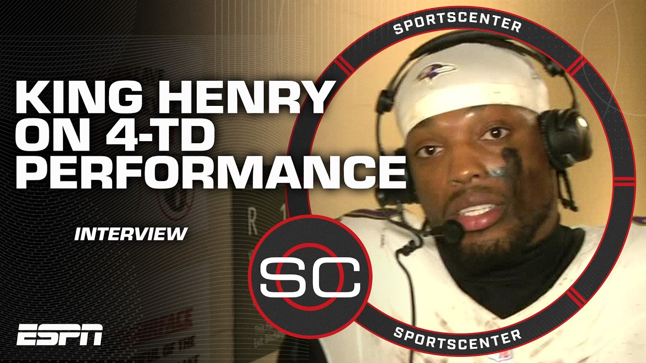 Derrick Henry reacts to 4-touchdown performance vs. the Packers | SportsCenter