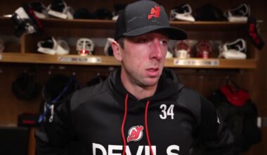 Allen, Glass, Bratt and Keefe after 4-3 OT loss to Caps