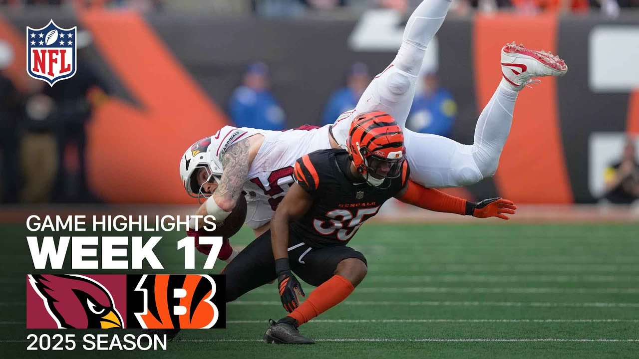 Arizona Cardinals vs. Cincinnati Bengals Game Highlights | NFL 2025 Season Week 17