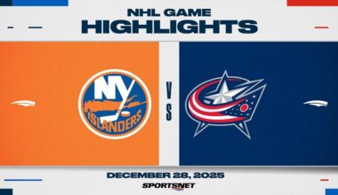 NHL Highlights | Islanders vs. Blue Jackets - December 28, 2025