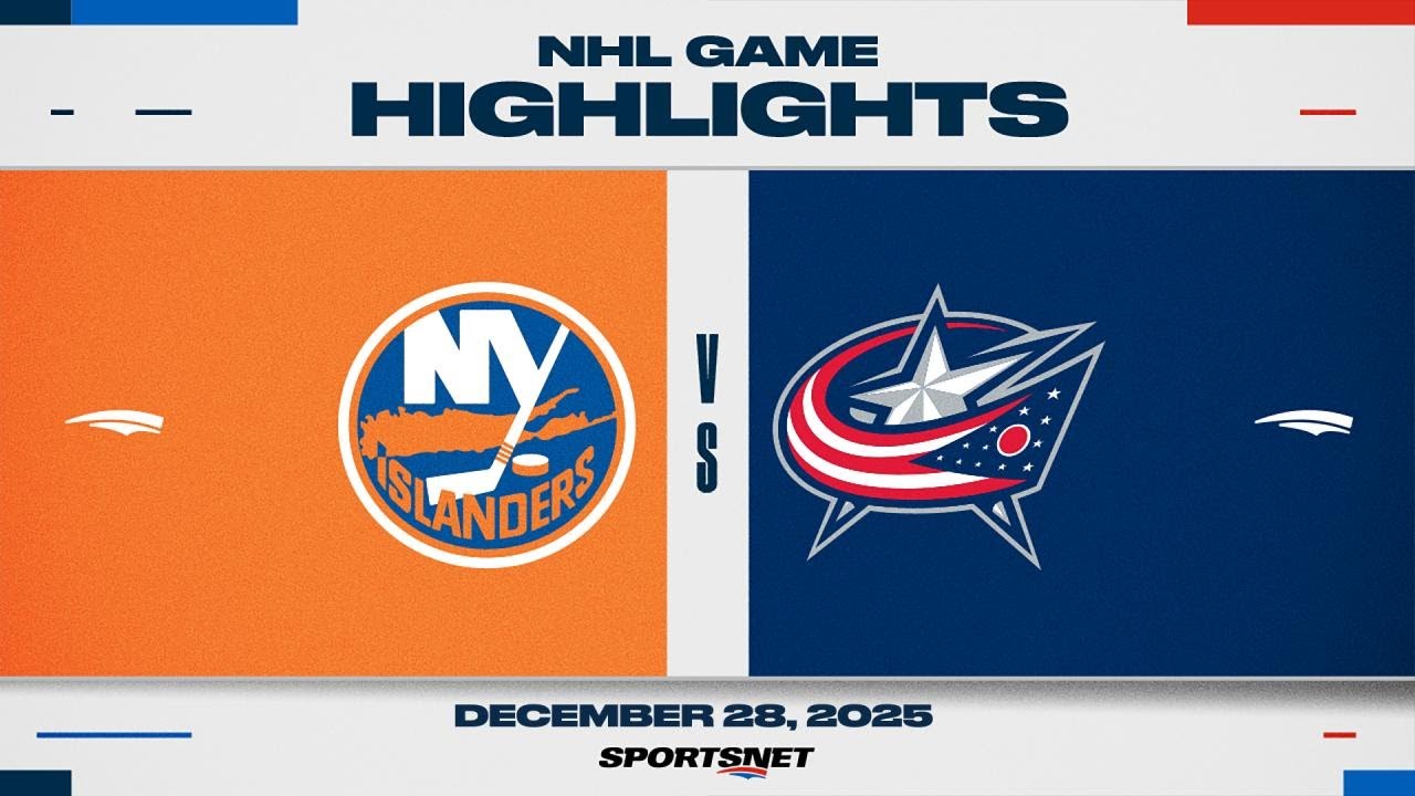 NHL Highlights | Islanders vs. Blue Jackets - December 28, 2025