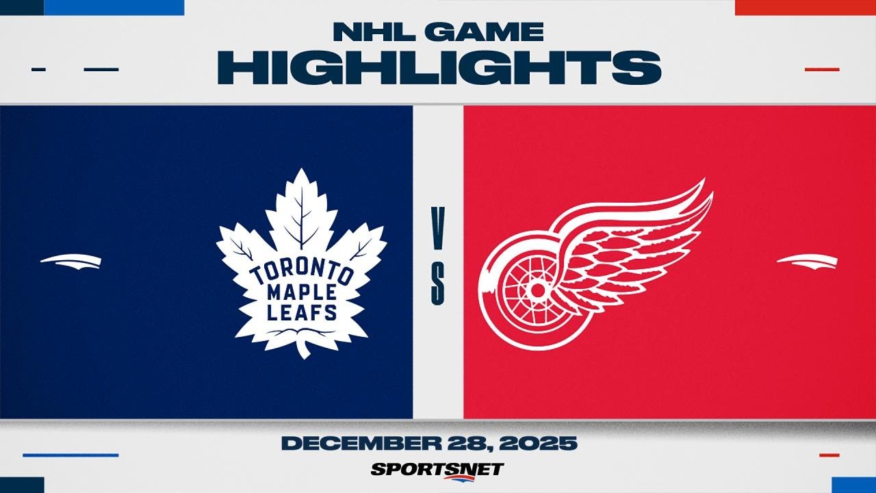 NHL Highlights | Maple Leafs vs. Red Wings - December 28, 2025