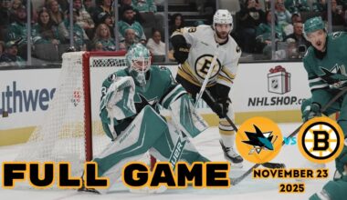 NHL Full Game | San Jose Sharks vs Boston Bruins | November 23, 2025