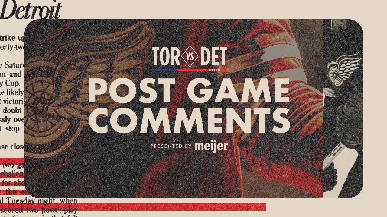 Simon Edvinsson, Mason Appleton, Todd McLellan vs TOR | Dec. 28, 2025