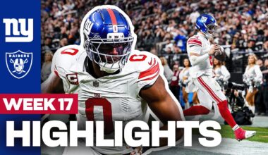 Highlights: Giants vs. Raiders | Week 17 | New York Giants