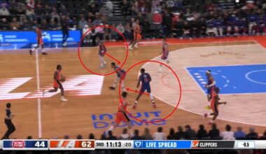 The DETROIT PISTONS nepotism, bird brain coaching staff will never win anything vs. CLIPPERS