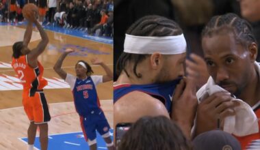 Kawhi Leonard drops 55 points vs Pistons then talks to Cade Cunningham - Full Highlights