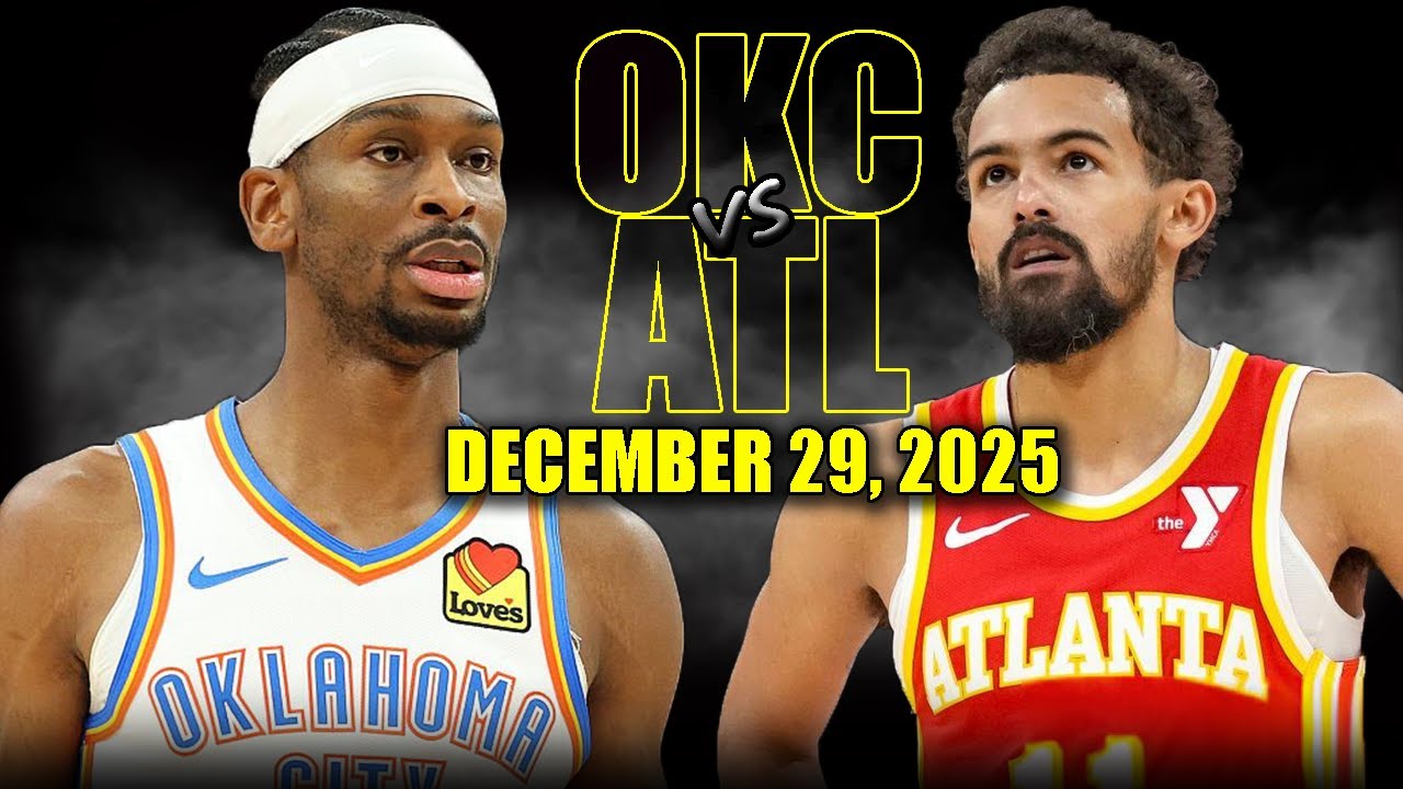 Oklahoma City Thunder vs Atlanta Hawks Full Game Highlights – December 29, 2025 | NBA Season