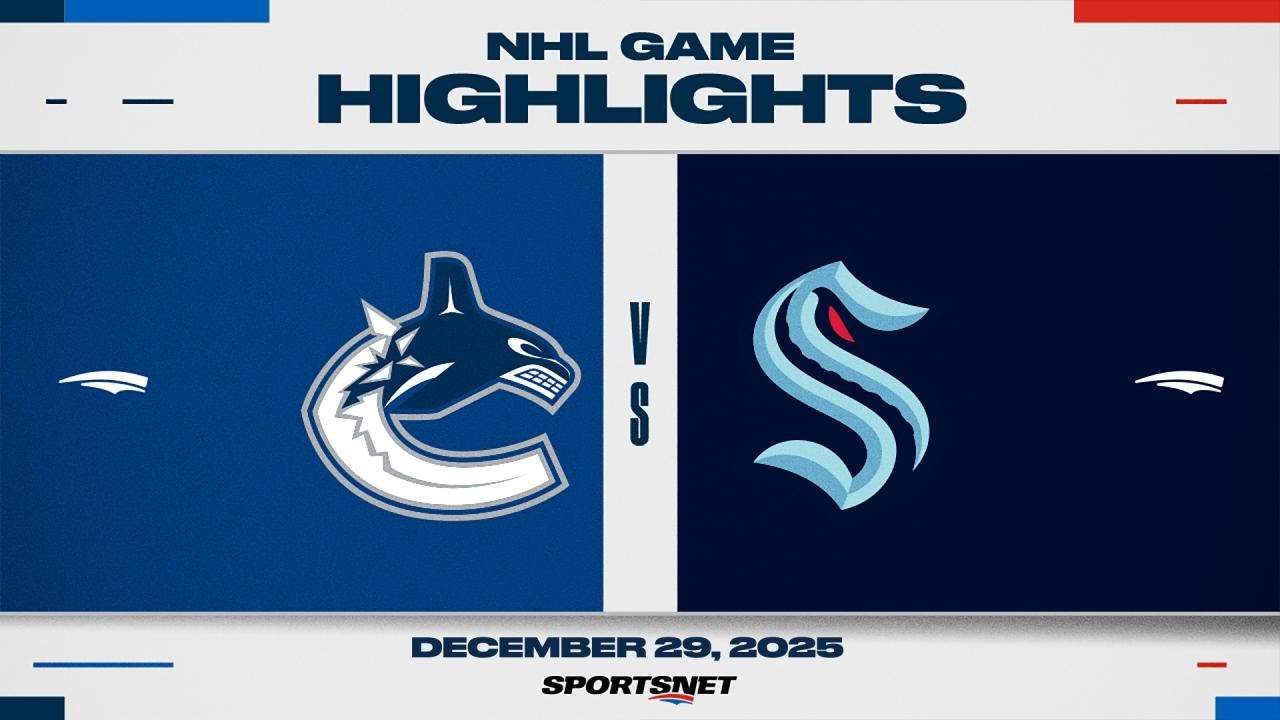 NHL Highlights | Canucks vs. Kraken - December 29, 2025