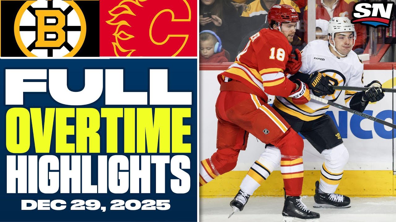 Boston Bruins at Calgary Flames | FULL Overtime Highlights - December 29, 2025