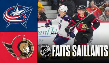 Blue Jackets vs Sénateurs | 29/12/25 | Faits saillants