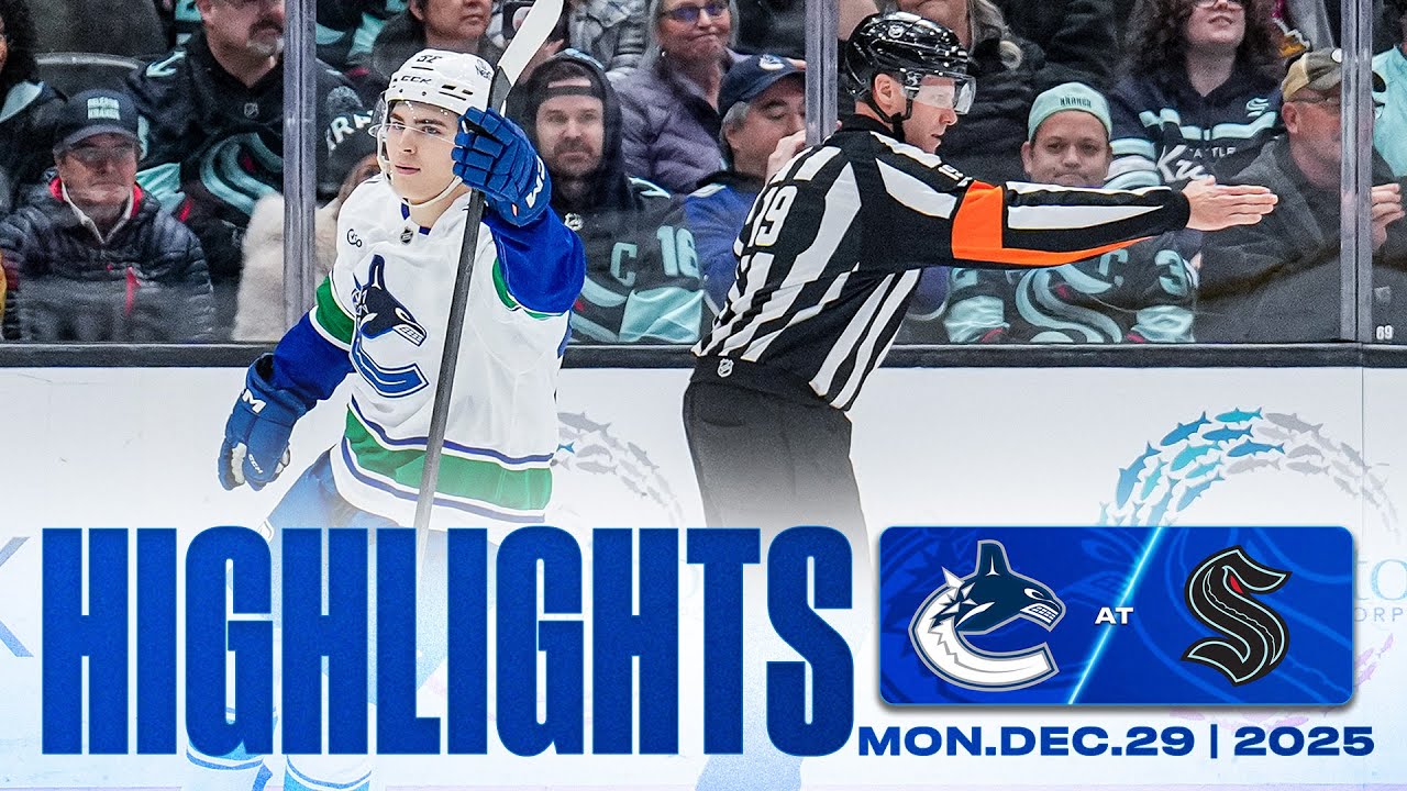 Game in 10 | Vancouver Canucks at Seattle Kraken Highlights (Dec 29, 2025)