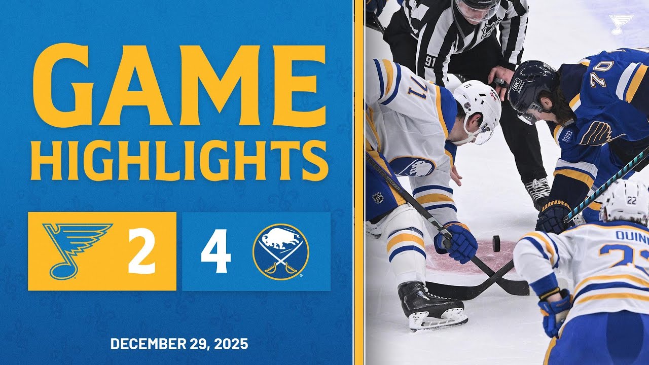 Game Highlights: Sabres 4, Blues 2