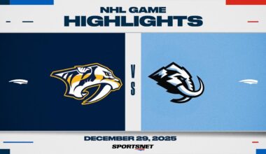 NHL Highlights | Predators vs. Mammoth - December 29, 2025