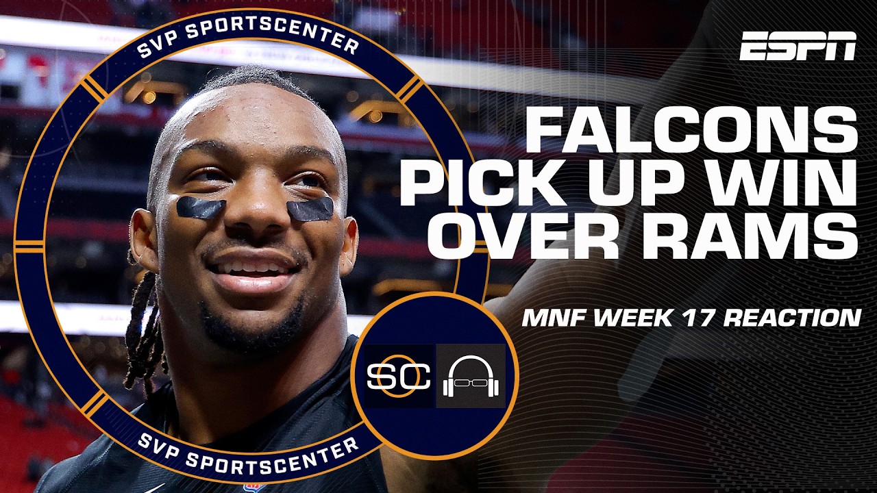 Rams vs. Falcons REACTION 🍿 Stafford throws 3 INT & Atlanta holds off LA's comeback | SC with SVP