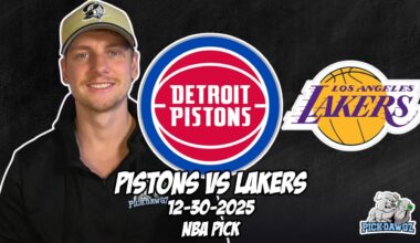 Detroit Pistons vs Los Angeles Lakers 12/30/25 NBA Free Picks & Prediction | NBA Betting Tips