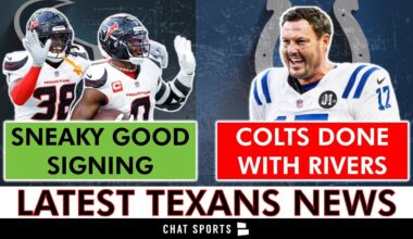 Texans Make SNEAKY Signing For Playoffs + Colts Starting Riley Leonard Over Philip Rivers In Week 18