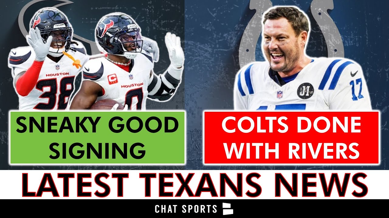 Texans Make SNEAKY Signing For Playoffs + Colts Starting Riley Leonard Over Philip Rivers In Week 18