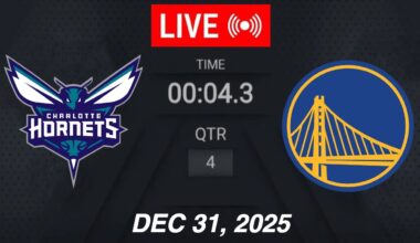 NBA LIVE! Golden State Warriors vs Charlotte Hornets | December 31, 2025 | 2025 NBA Season Live 2K