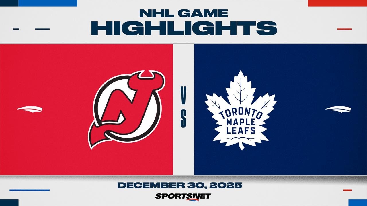 NHL Highlights | Devils vs. Maple Leafs | December 30, 2025