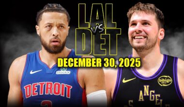 Los Angeles Lakers vs Detroit Pistons Full Game Highlights – December 30, 2025 | NBA Season