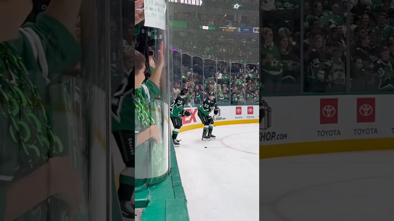 Dallas Stars Warm Ups Go Crazy #dallasstars #nhl #hockey #fyp