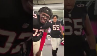 Monday Night Football win cam VIBES! 🔥 #nfl #atlantafalcons #atlanta