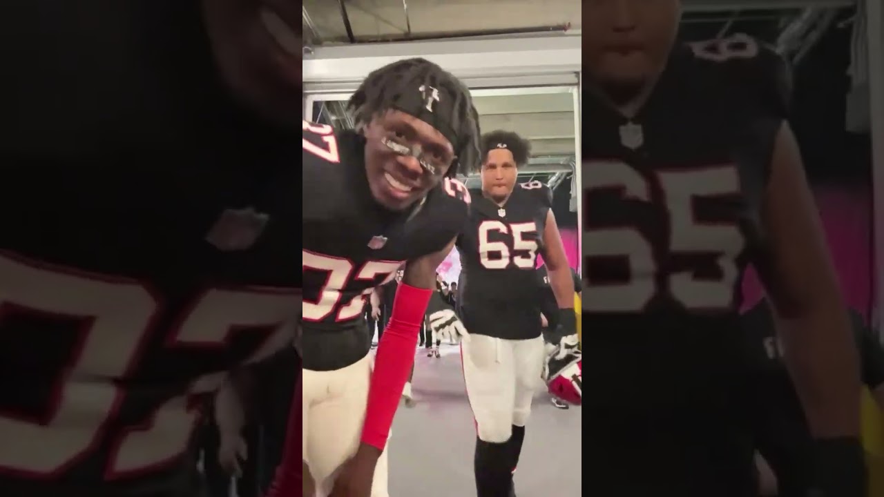 Monday Night Football win cam VIBES! 🔥 #nfl #atlantafalcons #atlanta