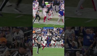 The bench reaction to Tae's kick return 🔥@DraftKings #shorts #nfl #Giants #nygiants #newyorkgiants