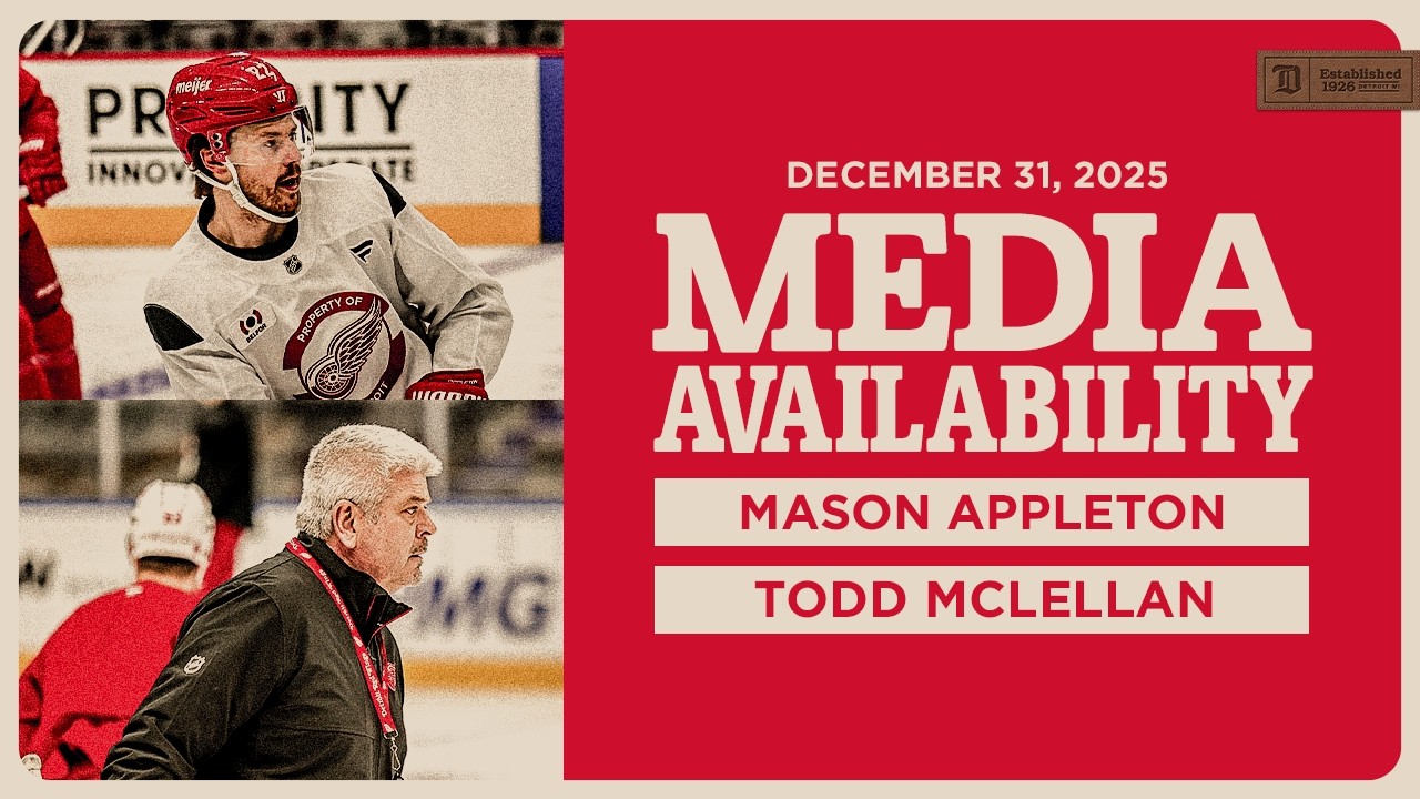 Mason Appleton, Todd McLellan Morning Skate Media | Dec 31, 2025