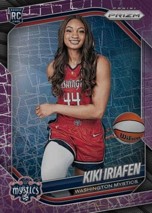 2025 panini prizm wnba base purple velocity kiki iriafen