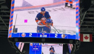 Rick Dipietro scored his first goal as an islander