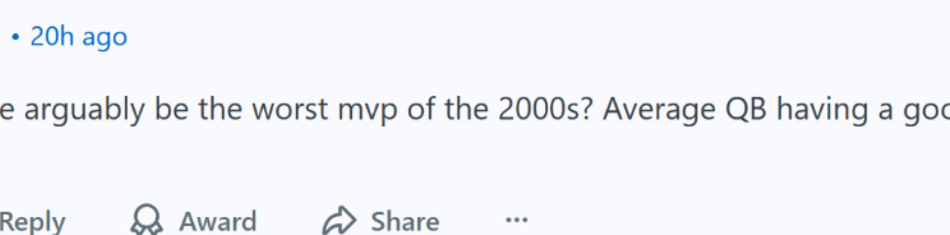 I know I should just let this stuff go, but I just can't believe some people still have this opinion. Found on r/NFLv2