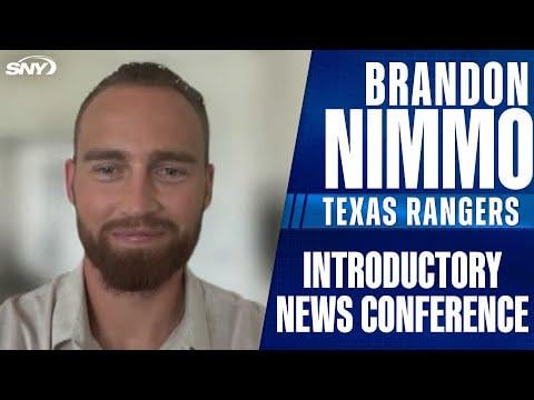 Brandon Nimmo reacts to being traded to the Texas Rangers