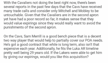 Saw this, once Merrill came back from injury. Who would have ever thought that there would be a time that people were coming up with trade scenarios to put Merrill on purple and gold?