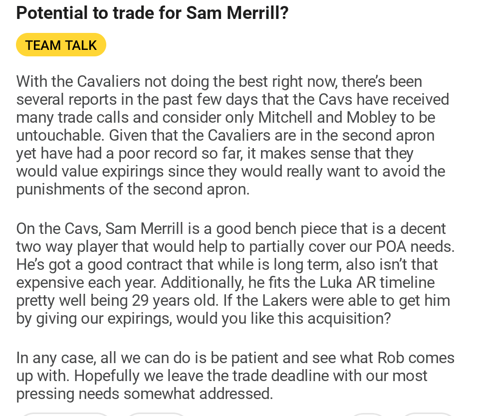 Saw this, once Merrill came back from injury. Who would have ever thought that there would be a time that people were coming up with trade scenarios to put Merrill on purple and gold?