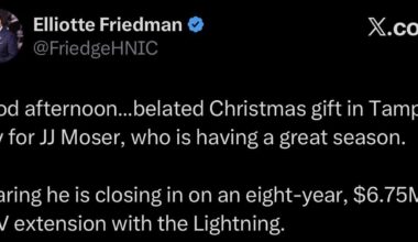 8 years 6.75AAV extension for Moser