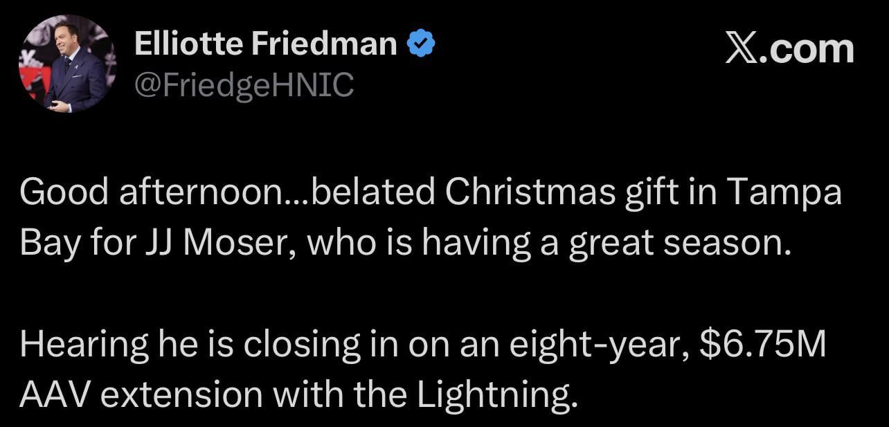 8 years 6.75AAV extension for Moser