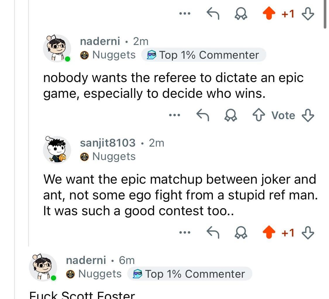 Nuggets fans in r/NBA 🫡