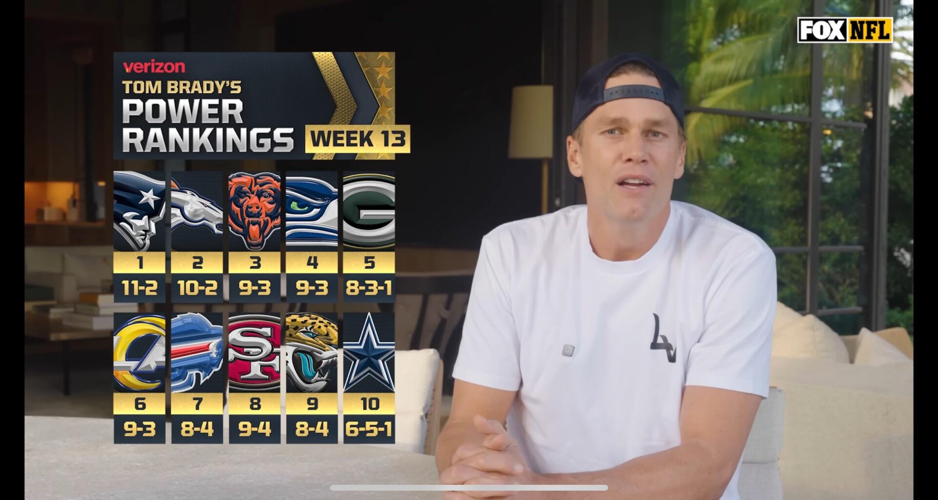 Brady’s new power rankings