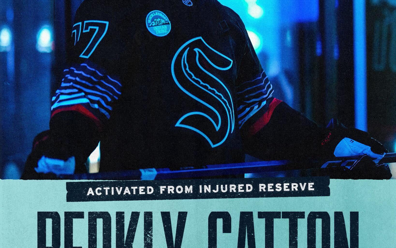 [Seattle Kraken PR] The Seattle Kraken have activated forward Berkly Catton from IR.