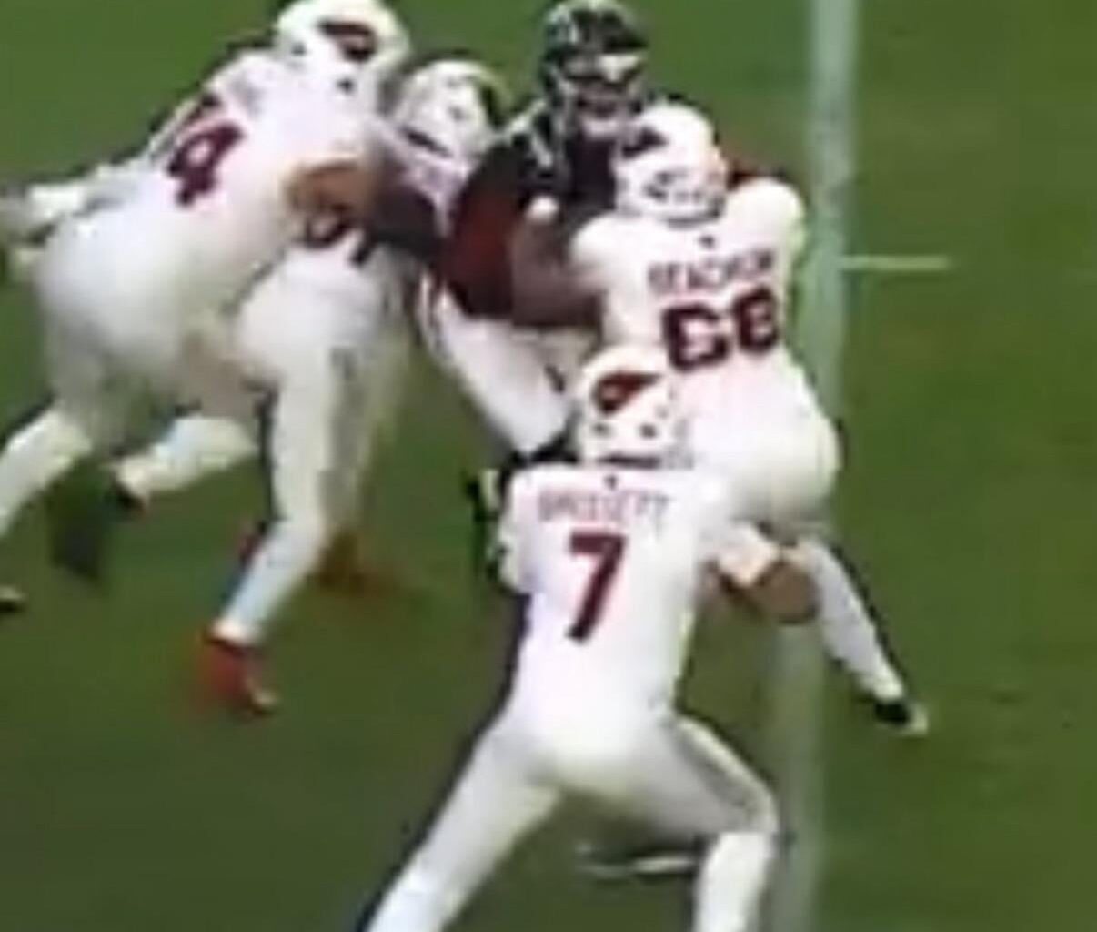 Most single-season sacks by a Falcon since 2017. Rookie, James Pearce Jr