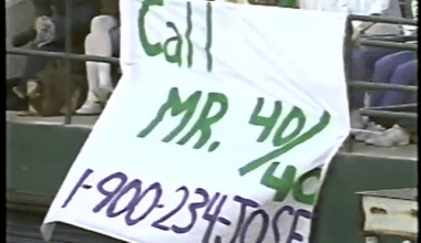 In 1989, Jose Canseco started a 1-900 hotline so fans could hear him talk about his previous day on and off the field. Yes, this was real. Yes, it was as bad as you could imagine.