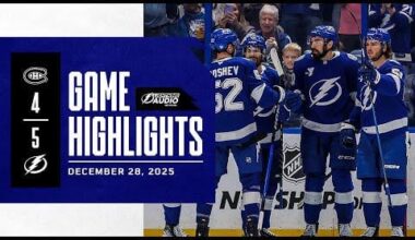 Canadiens vs. Lightning | Lightning Radio Highlights | December 28, 2025
