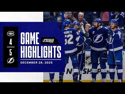 Canadiens vs. Lightning | Lightning Radio Highlights | December 28, 2025
