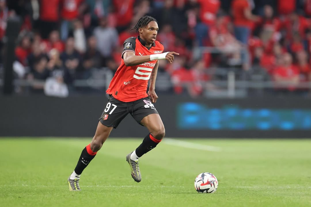 Jeremy Jacquet playing for Rennes (Photo via Jacquet on Instagram)