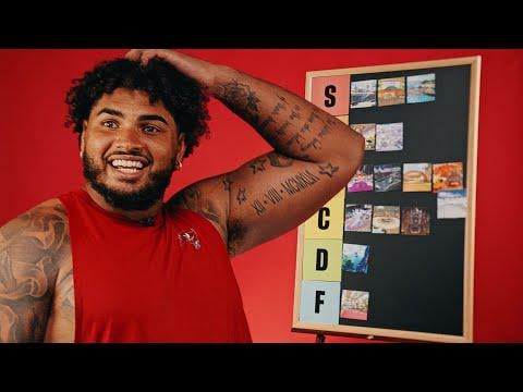 Tristan Wirfs Ranks Mario Kart Tracks | Tier Lists | Tampa Bay Buccaneers