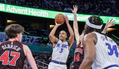 I asked Desmond Bane about achieving a feat Orlando hasn't seen since T-Mac (37 PTS in consecutive games) + With Bane averaging 24 - 5 - 5 -1 on 61% TS% since his buzzer-beater, the floodgates to this Magic Offense are open (from @BeyondTheRK)