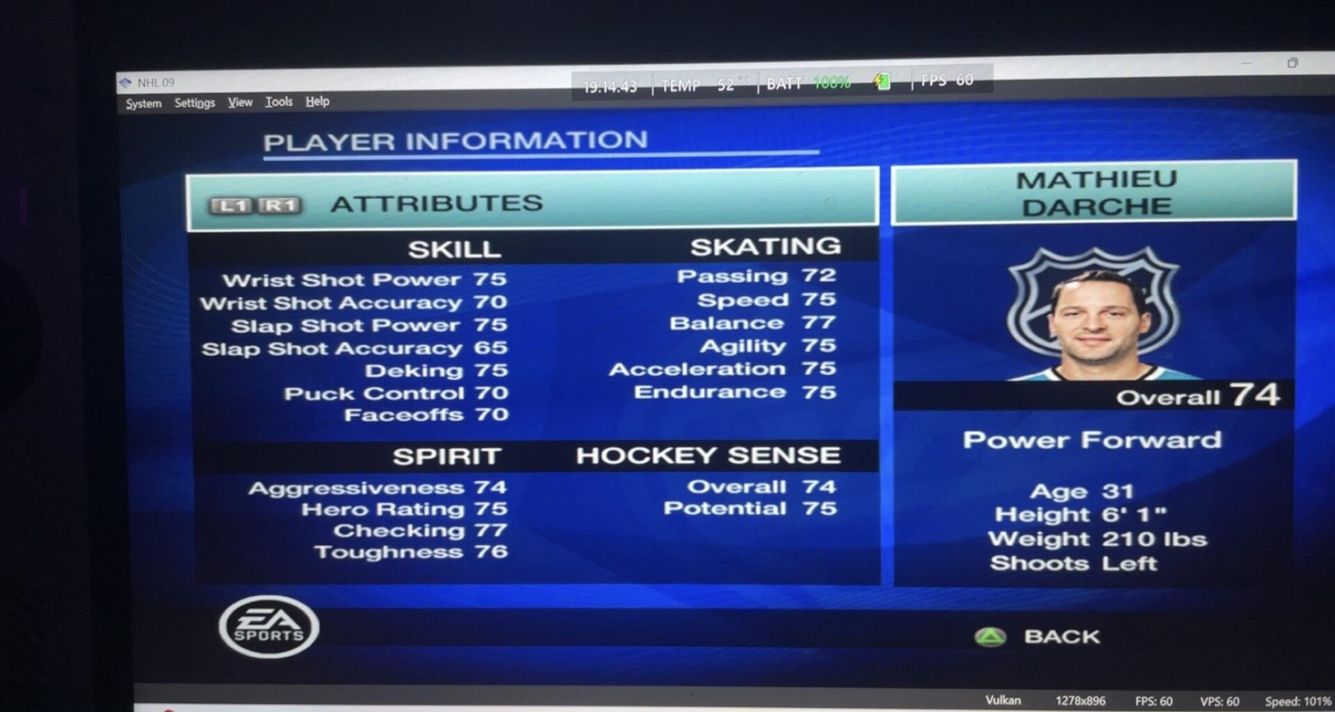 Found our GM while playing NHL '09