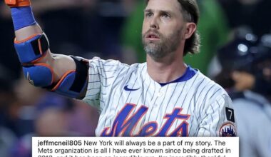 Jeff McNeil says goodbye to the Mets 💔 im gonna miss this core of players